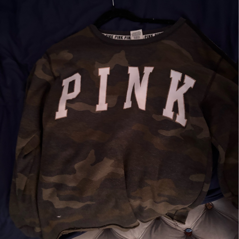 PINK Victoria's Secret Camouflage Pullover